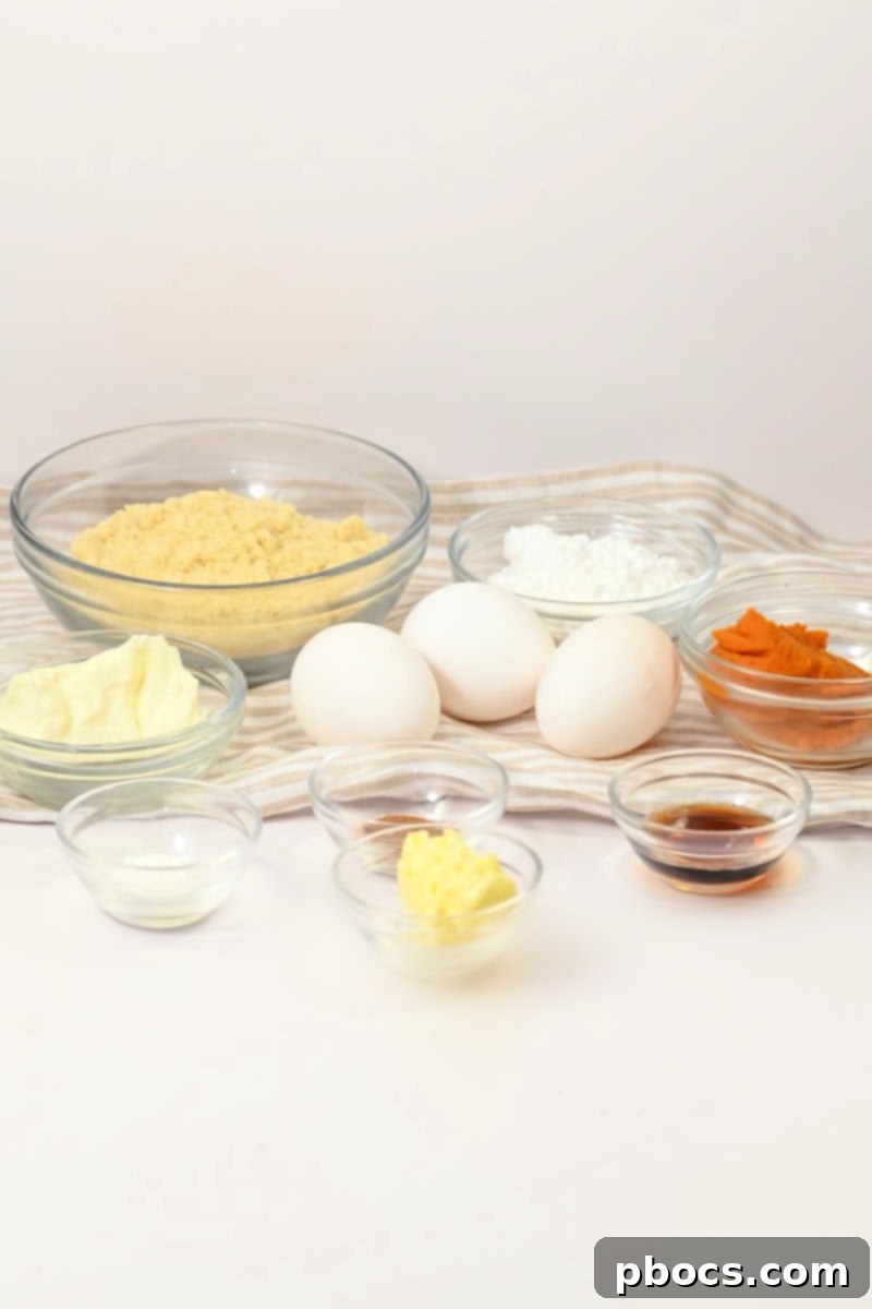 Ingredients for Keto Pumpkin Spice Dutch Baby