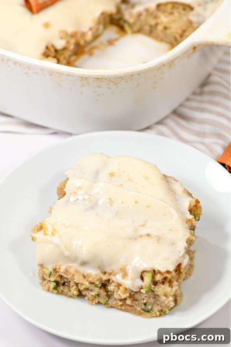 Decadent Keto Cinnamon Brown Sugar Zucchini Cake 7 Frozen slices of Keto Cinnamon Brown Sugar Zucchini Cake, individually wrapped