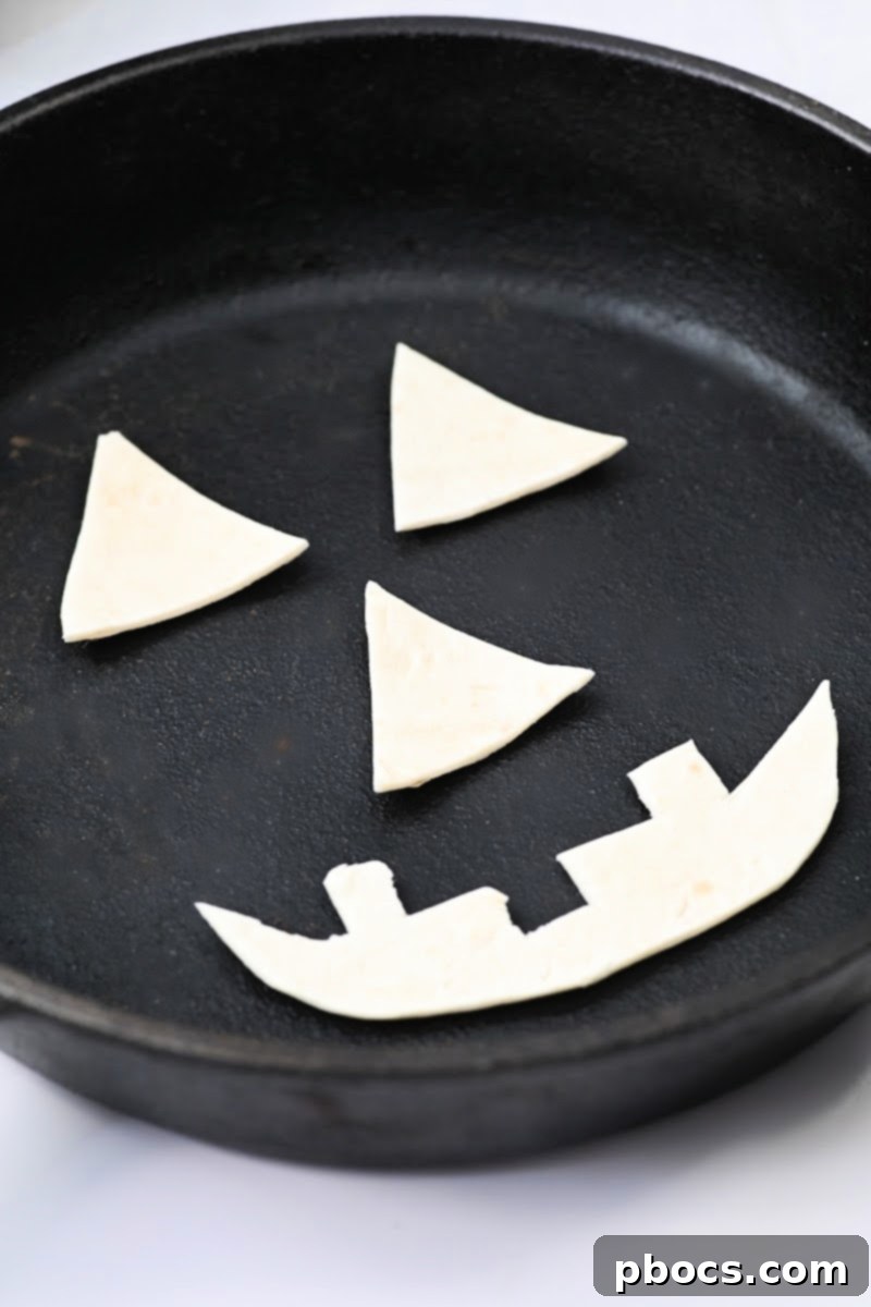 Adding keto tortillas to the skillet