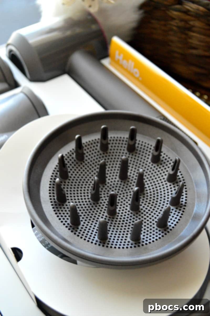 Dyson Supersonic: The Future of Hair Styling 3 Close-up of Dyson Supersonic Hair Dryer's unique design