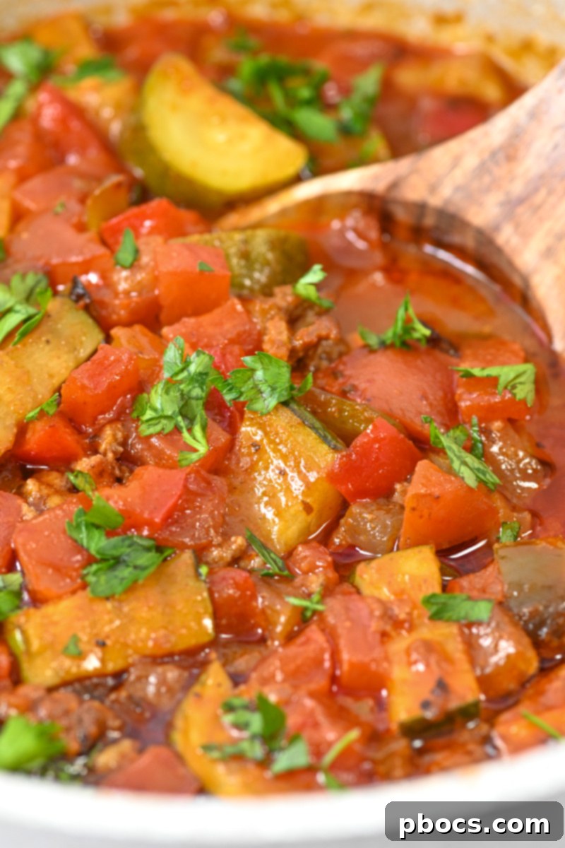 Keto Pumpkin Chili With Ground Beef - A hearty and nourishing fall soup