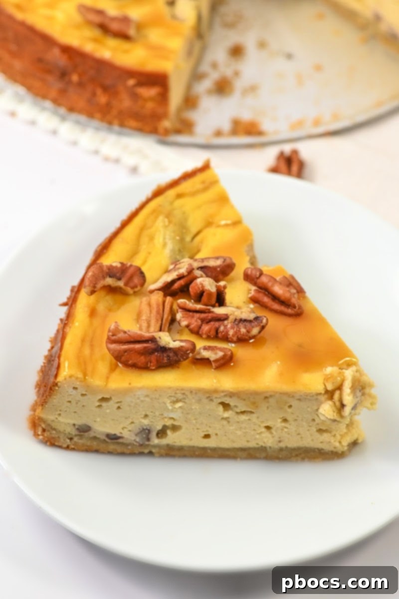 Low-Carb Pumpkin Pecan Cheesecake