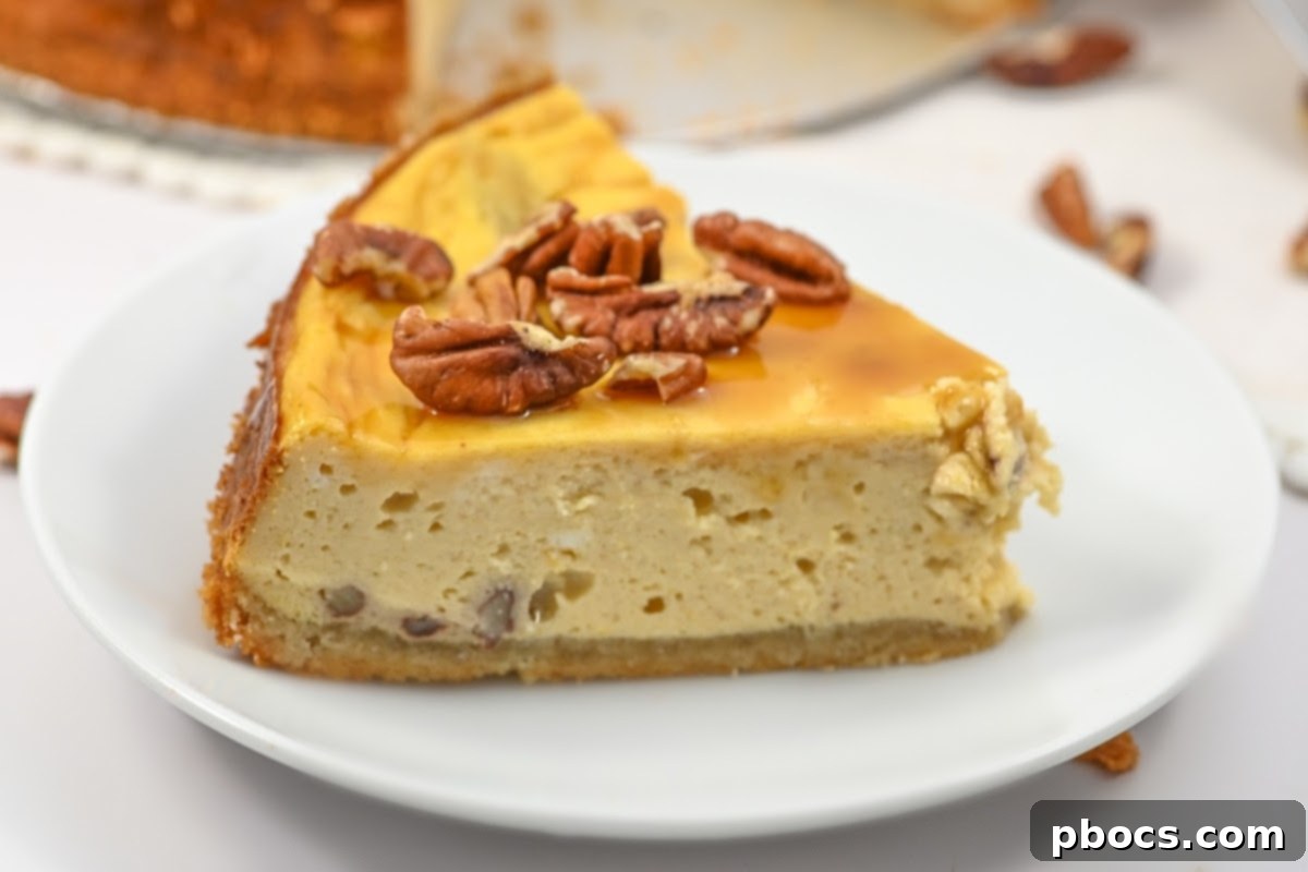 Low-Carb Pumpkin Pecan Cheesecake