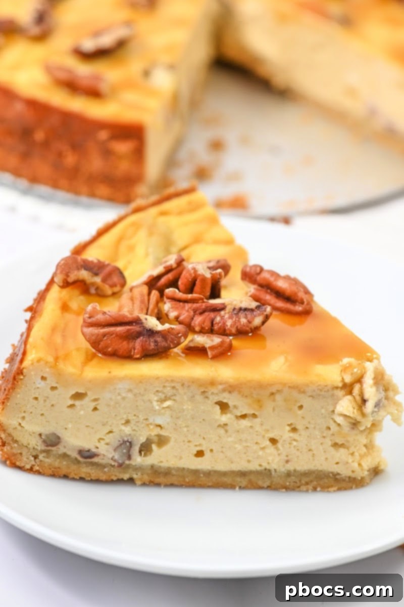 Low-Carb Pumpkin Pecan Cheesecake