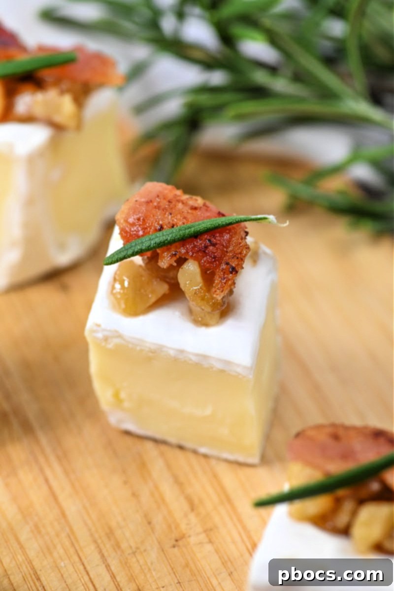 Keto Walnut Bacon Brie Bites