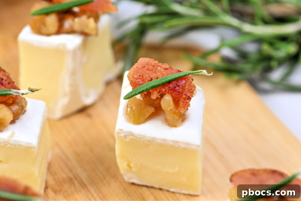 Keto Walnut Bacon Brie Bites