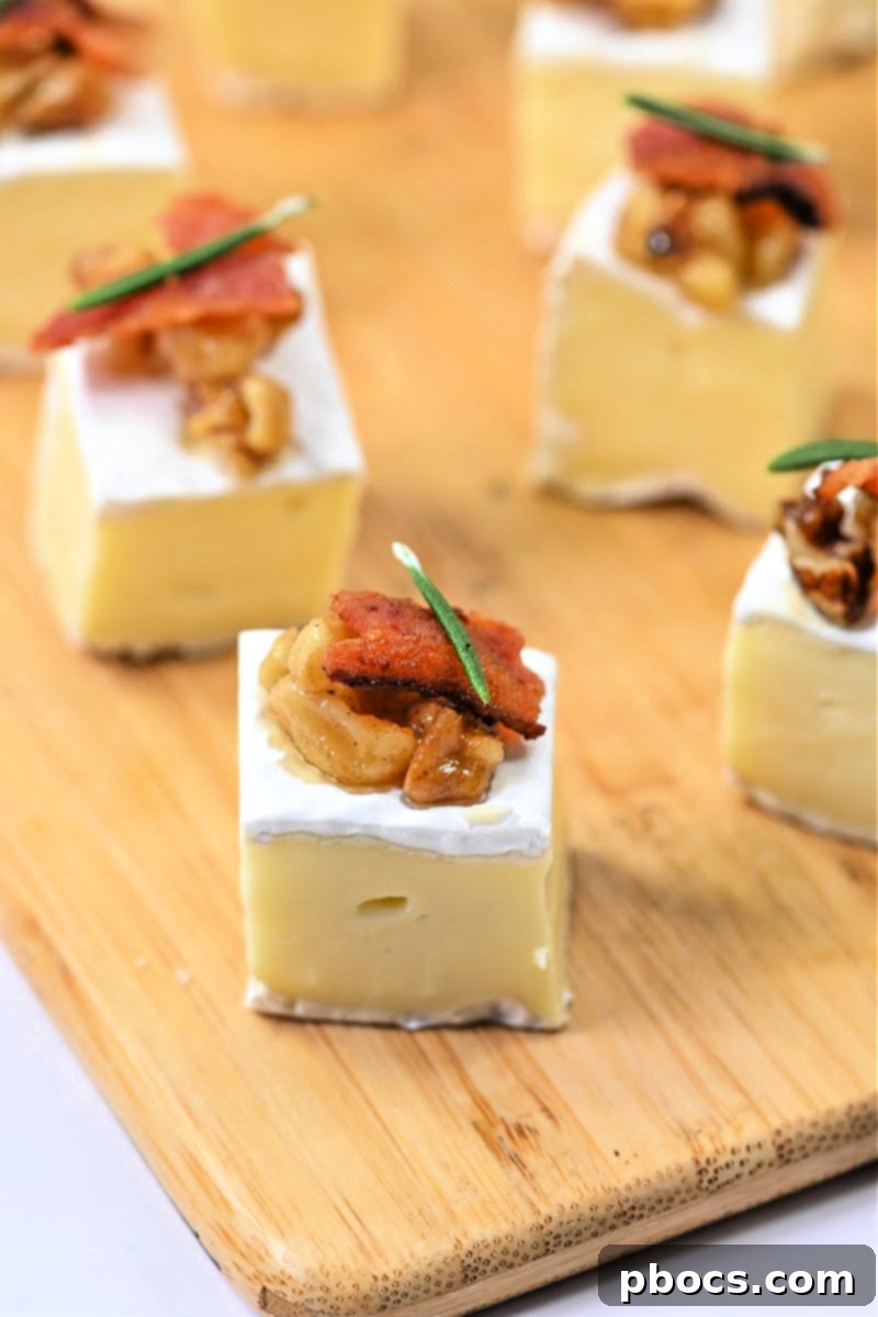 Keto Walnut Bacon Brie Bites