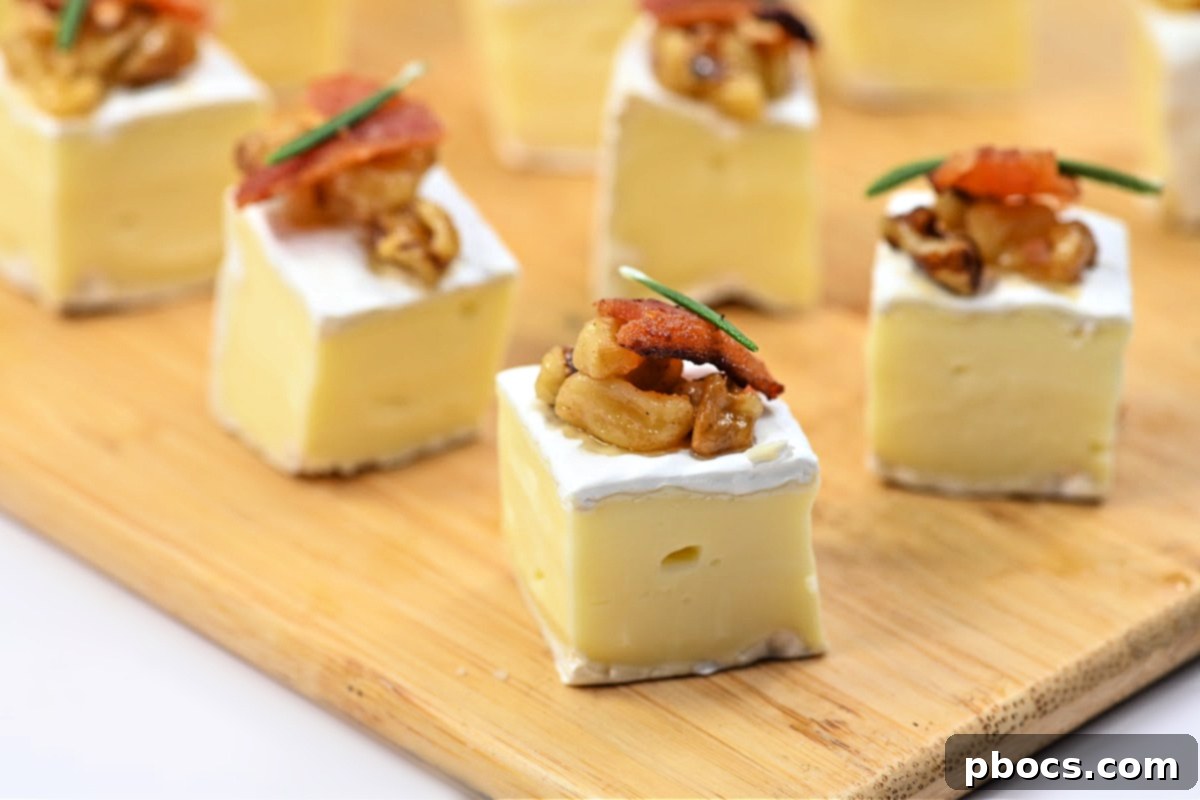 Keto Walnut Bacon Brie Bites
