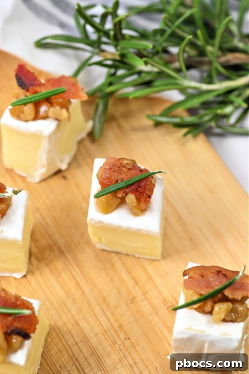 Keto Walnut Bacon Brie Bites