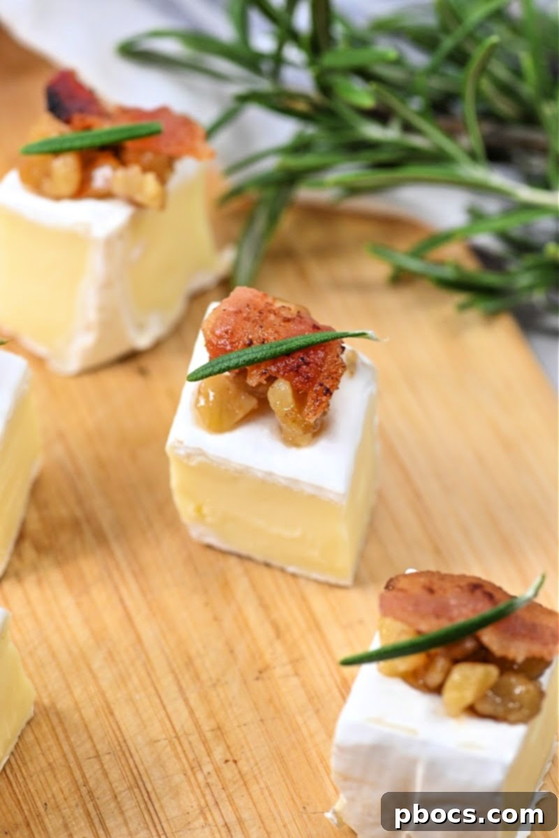 Keto Walnut Bacon Brie Bites