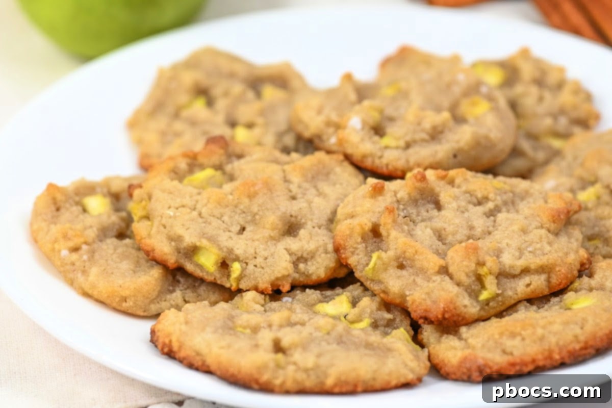 Apple Fritter Keto Cookies 15 Finished Keto Apple Fritter Cookies with glaze