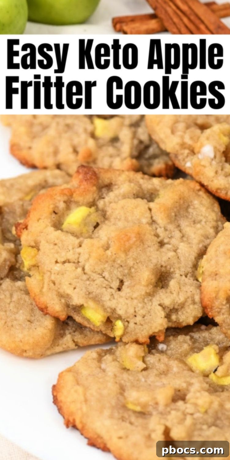 Apple Fritter Keto Cookies 16 Keto Apple Fritter Cookies Pinterest Graphic