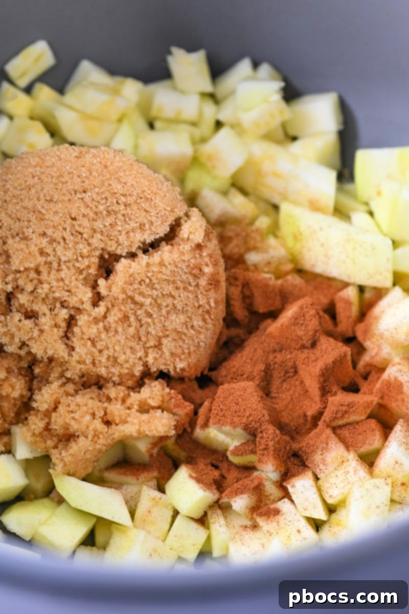 Apple Fritter Keto Cookies 9 Adding brown sugar substitute to chopped zucchini