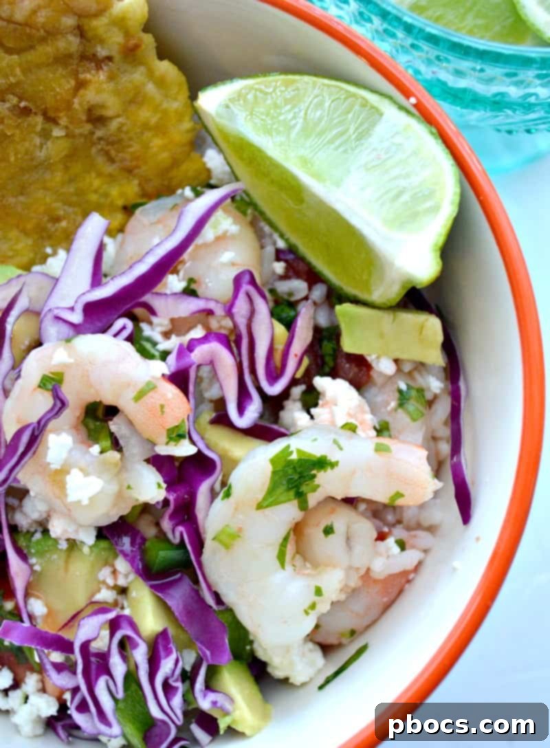 Finished Shrimp Ceviche Lasagna with fresh toppings