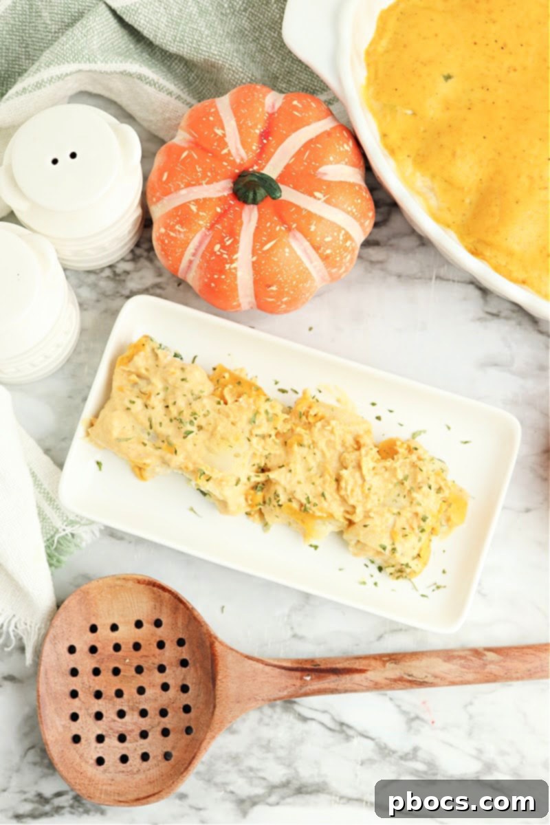 Creamy Keto Pumpkin Lasagna Spirals 4 Plated Keto Pumpkin Lasagna Roll Ups ready to eat