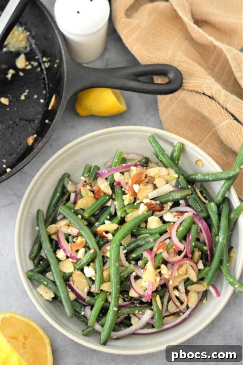 Warm Keto Green Bean Salad with Toasted Almonds 5 Keto Green Bean Salad - emphasis on fresh, whole ingredients