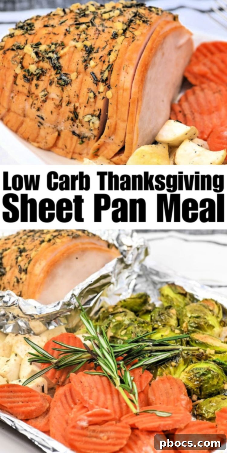 Sheet Pan Low-Carb Thanksgiving Feast 13 Low-Carb Thanksgiving Sheet Pan Meal Pin Image