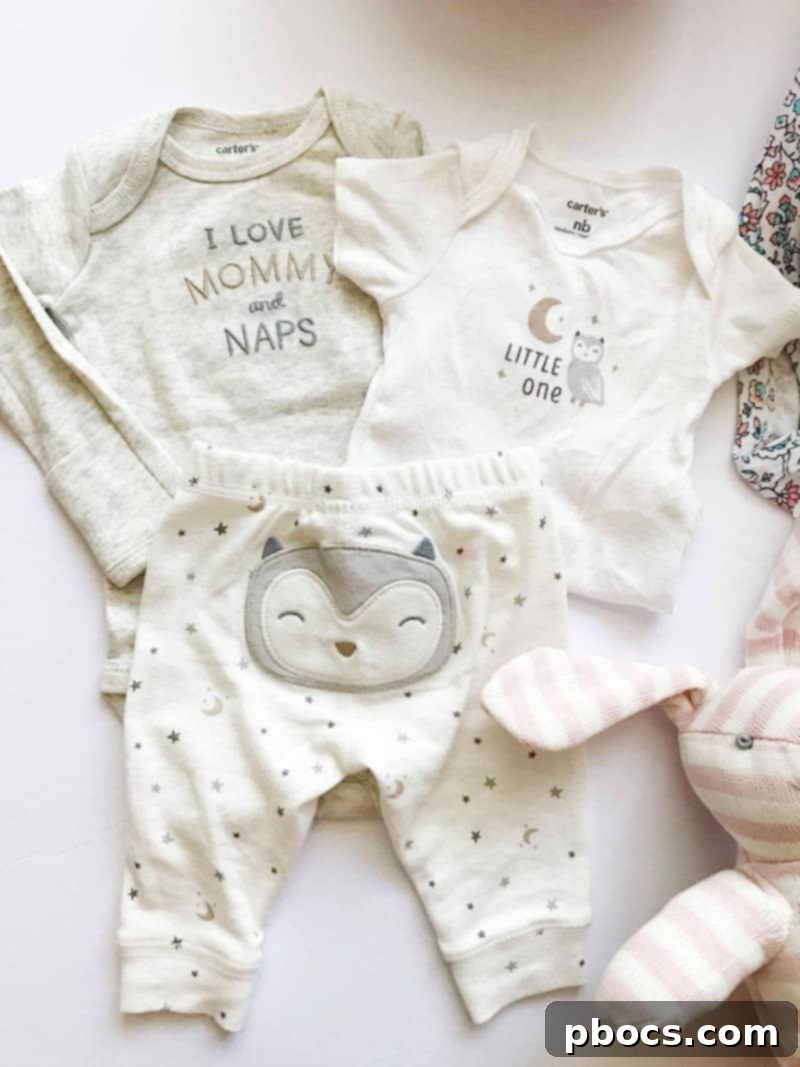 Fresh Finds: Carters Baby Girl Edition 3 Cute and soft neutral owl outfit set for baby girls from Carter's