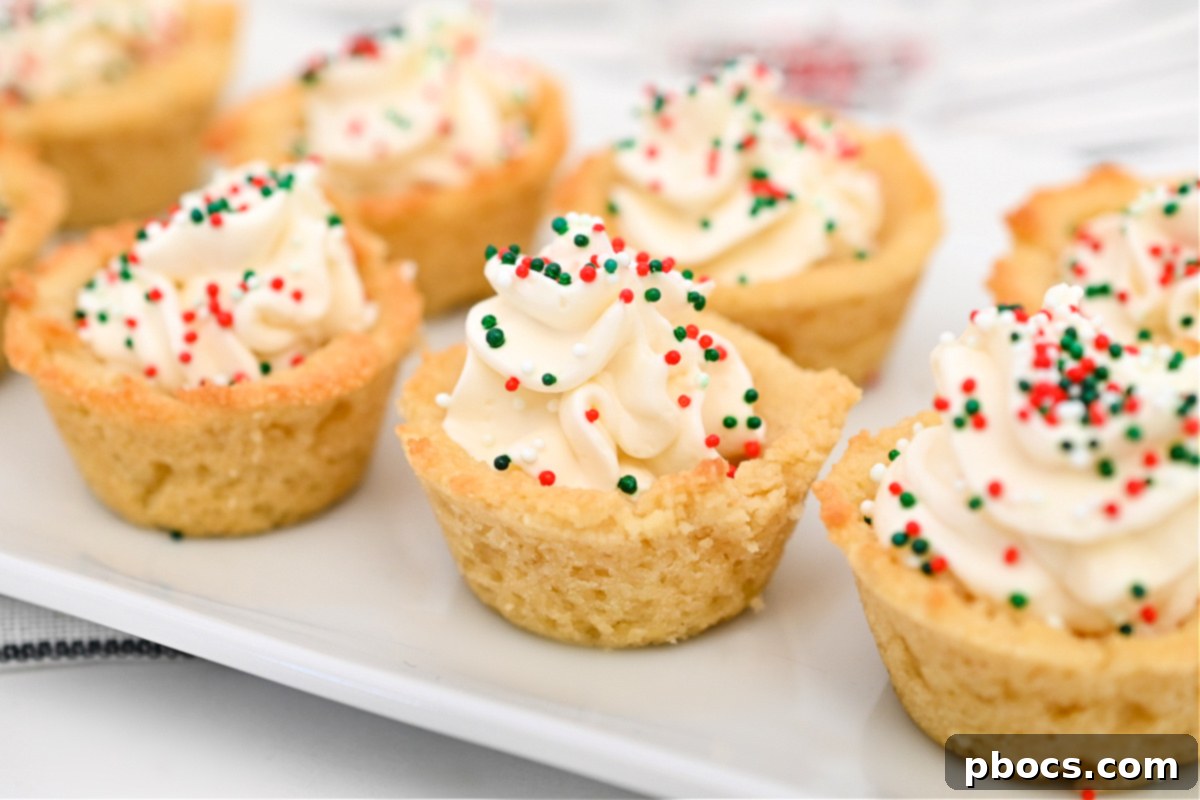 Close-up of baked Keto cookie cups ready for filling