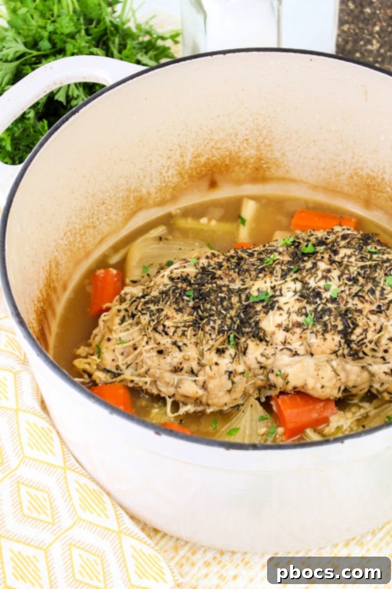 Low Carb Dutch Oven Turkey Breast - stored in container