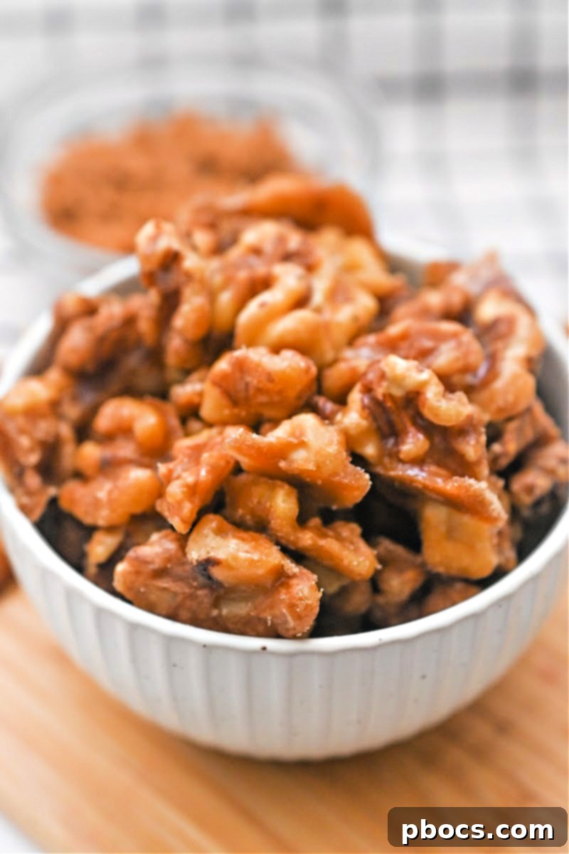 Keto Brown Sugar Candied Walnuts