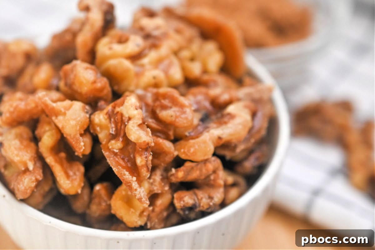 Keto Brown Sugar Candied Walnuts