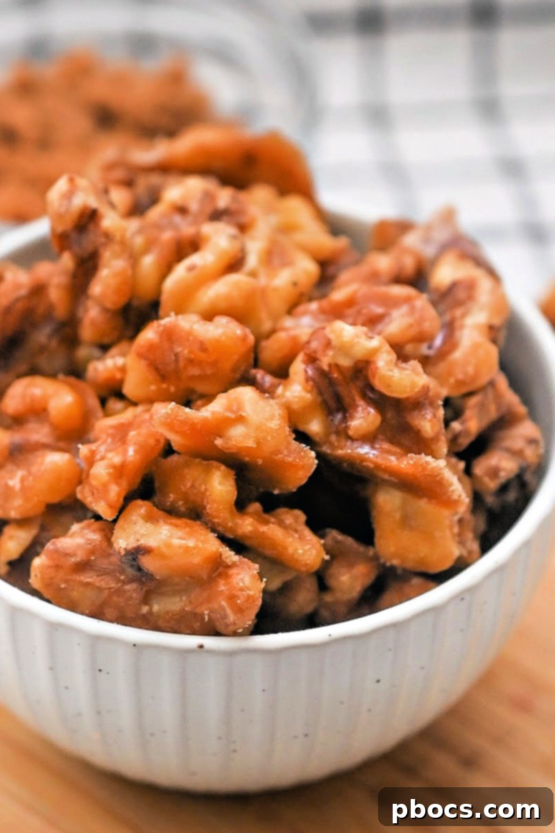 Keto Brown Sugar Candied Walnuts