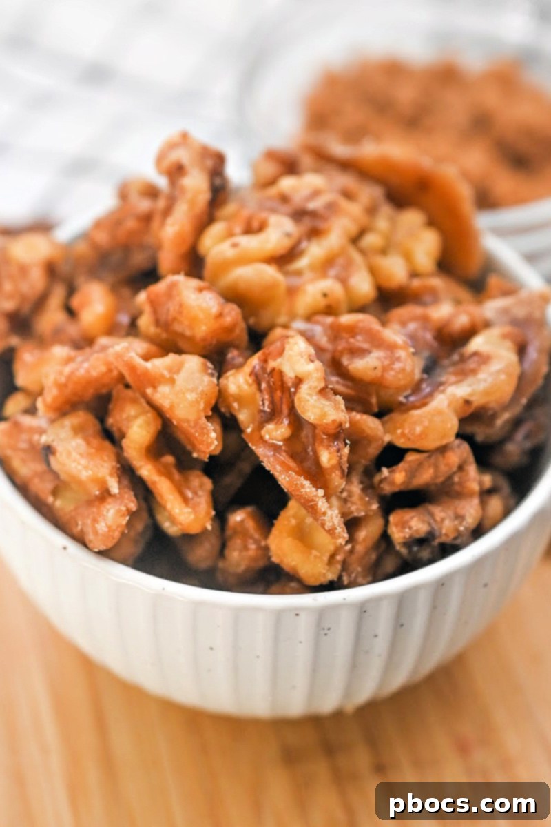 Keto Brown Sugar Candied Walnuts