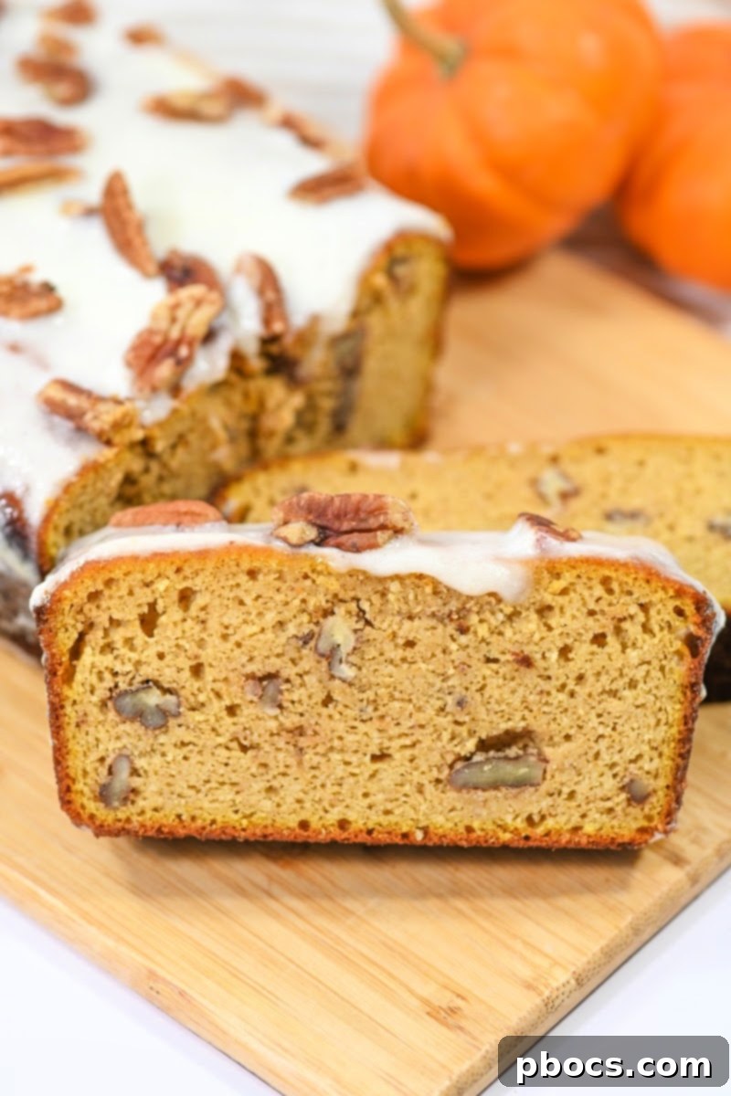 Keto Pumpkin Pecan Gingerbread Loaf - Festive Food Gifts and Party Desserts