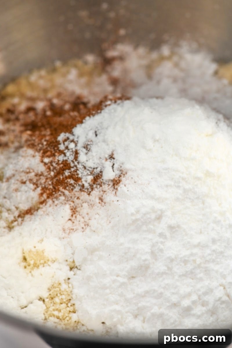 Sugar Free Eggnog Quick Bread with Creamy Glaze 8 Adding Swerve Powdered Sugar Substitute