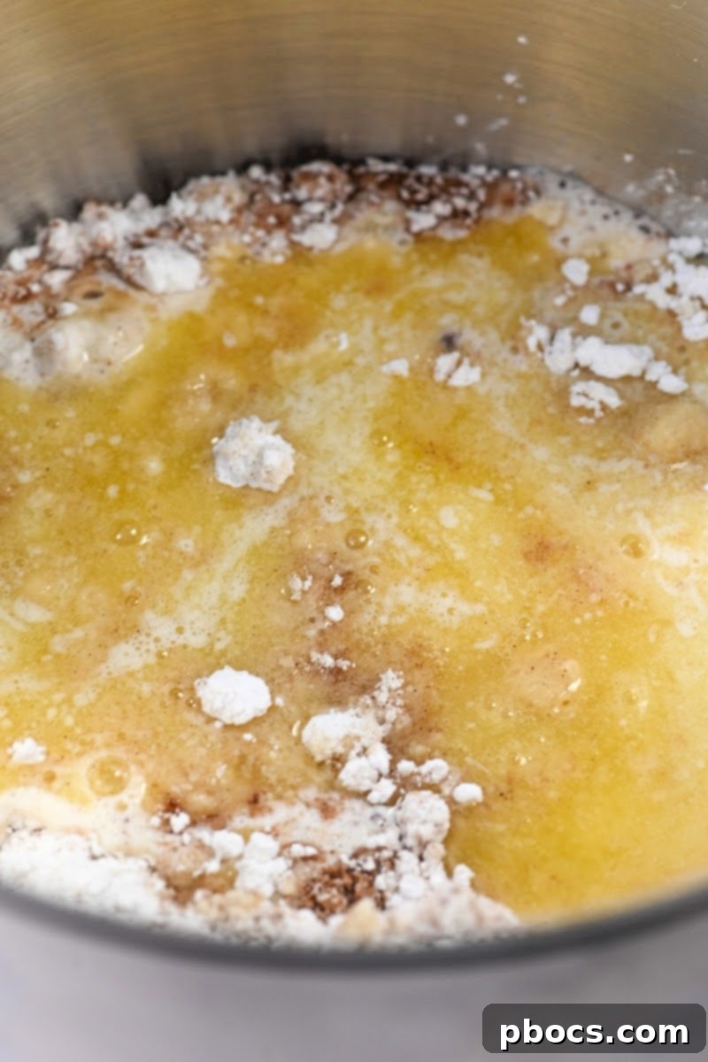 Sugar Free Eggnog Quick Bread with Creamy Glaze 10 Mixing Batter Ingredients