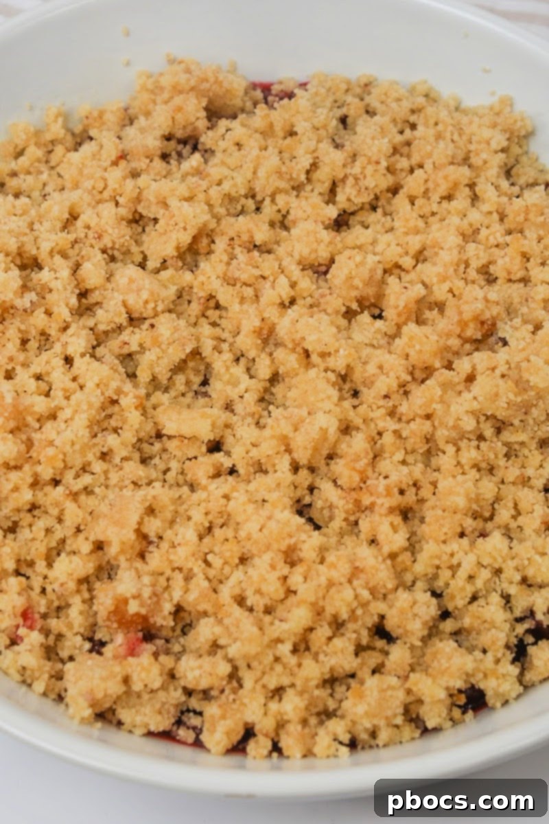 Low Carb Cranberry Crisp