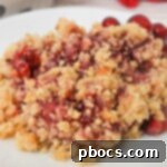 Low Carb Cranberry Crisp