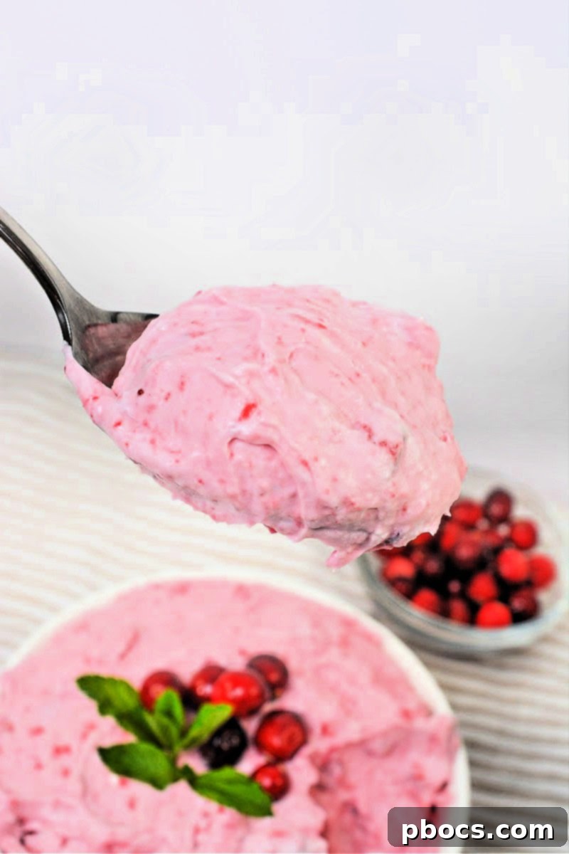 Fresh cranberries ready for making fluff