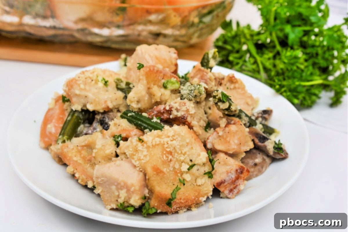 Meal prep containers with Low Carb Green Bean Stuffing Casserole