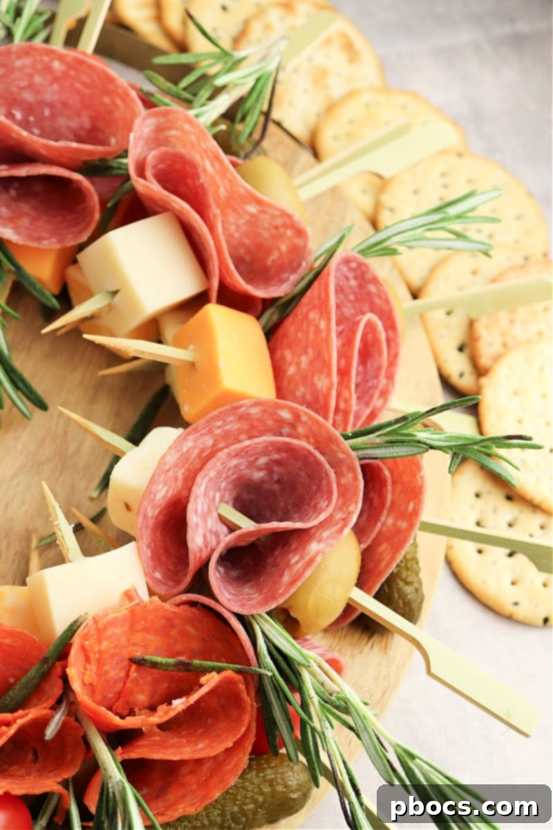 Low-Carb Charcuterie Wreath