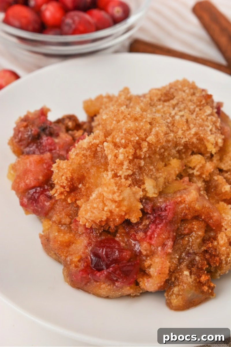 Yuletide Low-Carb Cranberry Apple Dump Cake 2 Low-Carb Cranberry Apple Christmas Dump Cake
