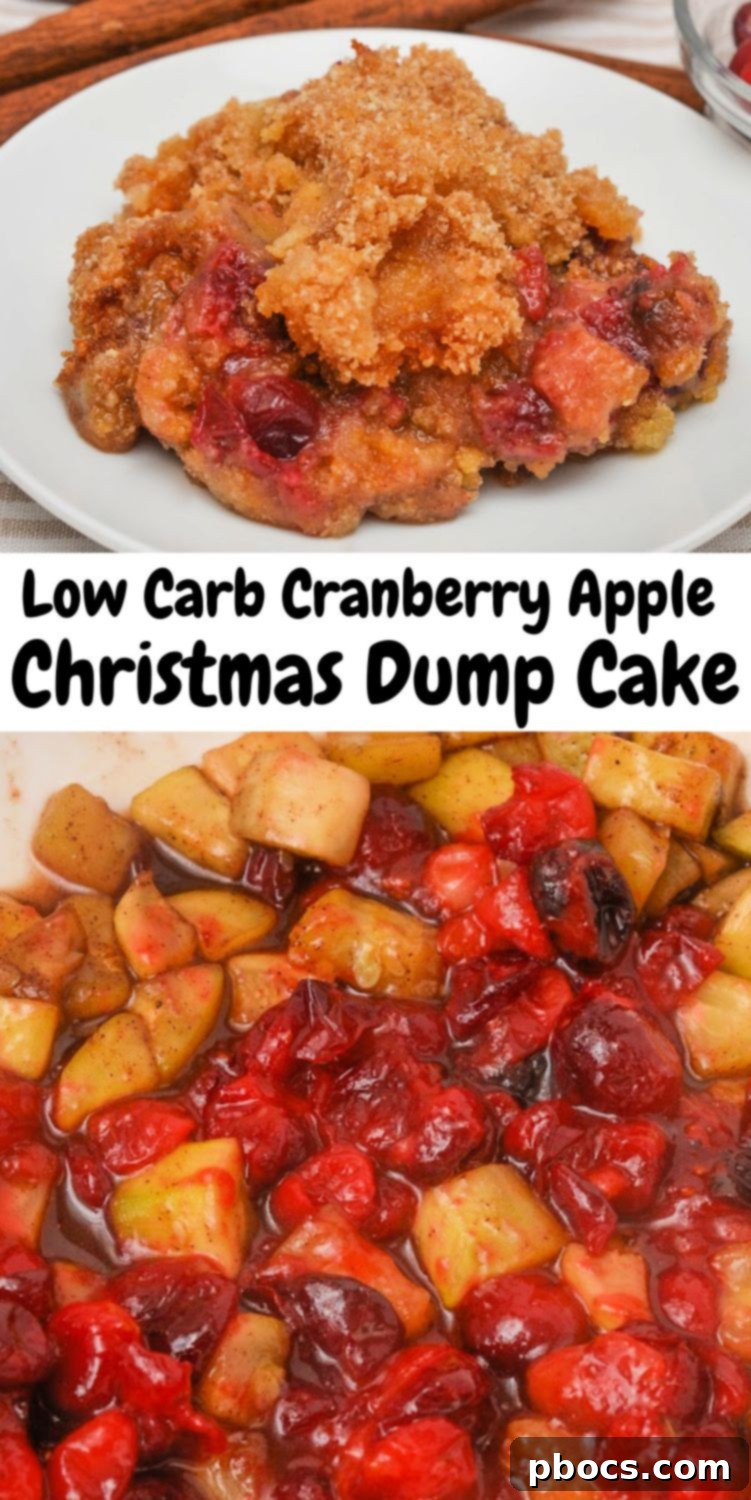 Yuletide Low-Carb Cranberry Apple Dump Cake 13 Low-Carb Cranberry Apple Christmas Dump Cake