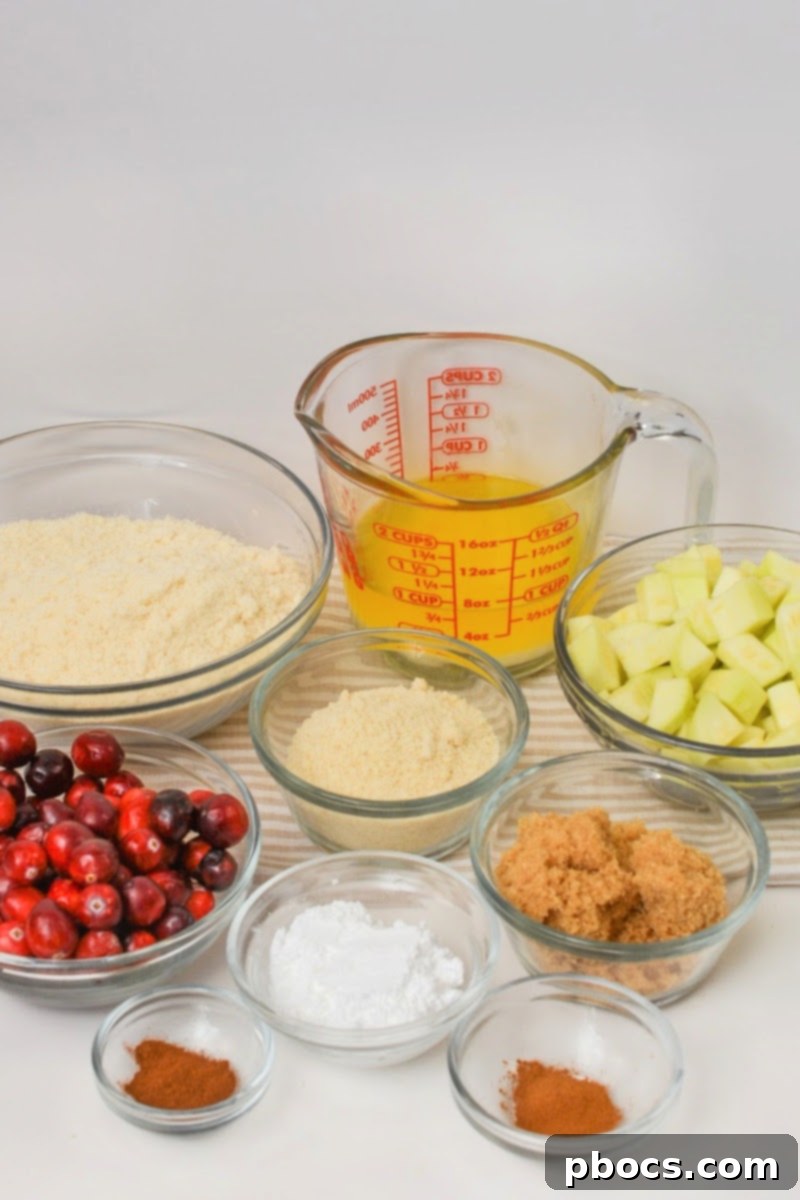 Yuletide Low-Carb Cranberry Apple Dump Cake 8 Low-Carb Cranberry Apple Christmas Dump Cake Ingredients