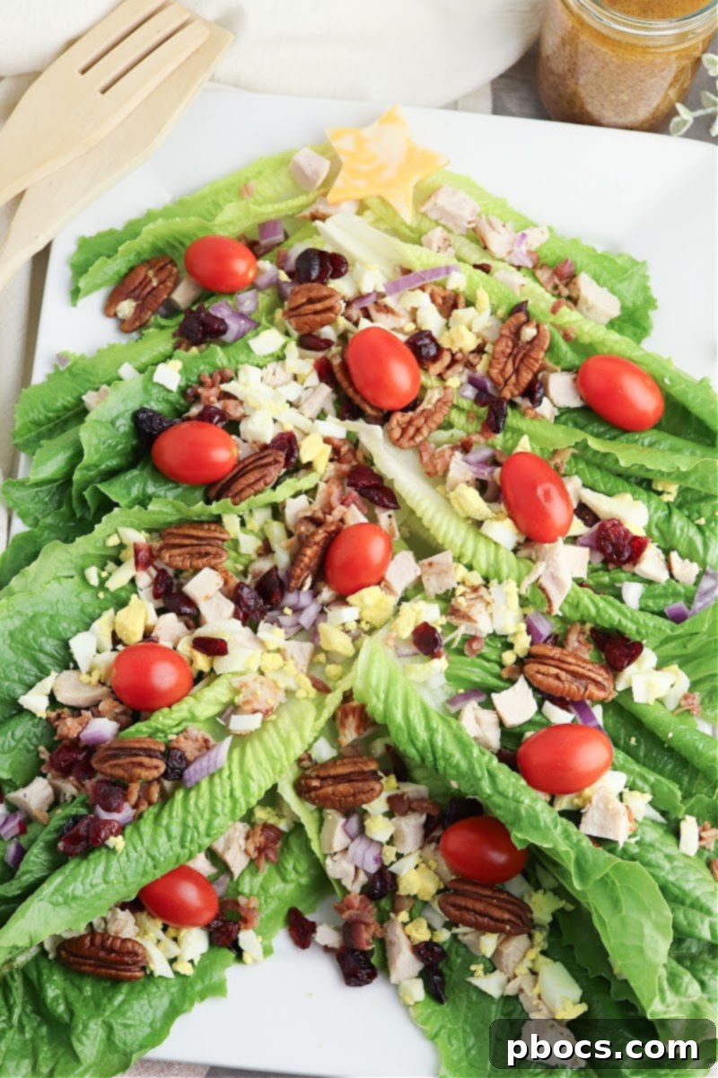 Low Carb Christmas Tree Salad