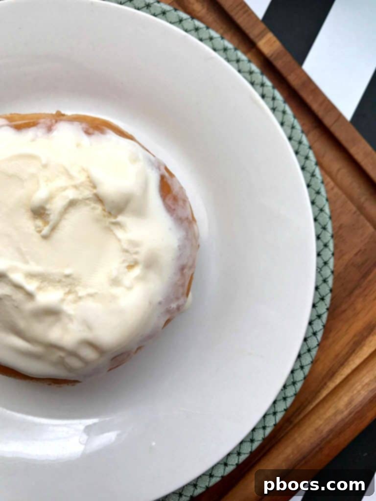 Building the Easy Donut Ice Cream Cake - Spreading Ice Cream