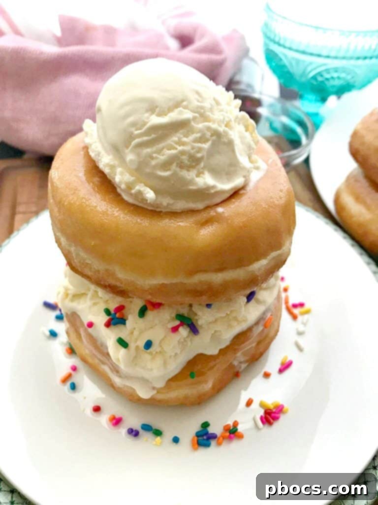 Layering Donuts and Ice Cream for a Delicious Treat