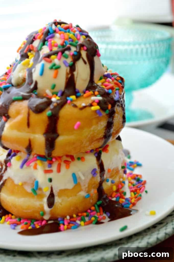 Easy Donut Ice Cream Cake - Ready to Serve and Enjoy