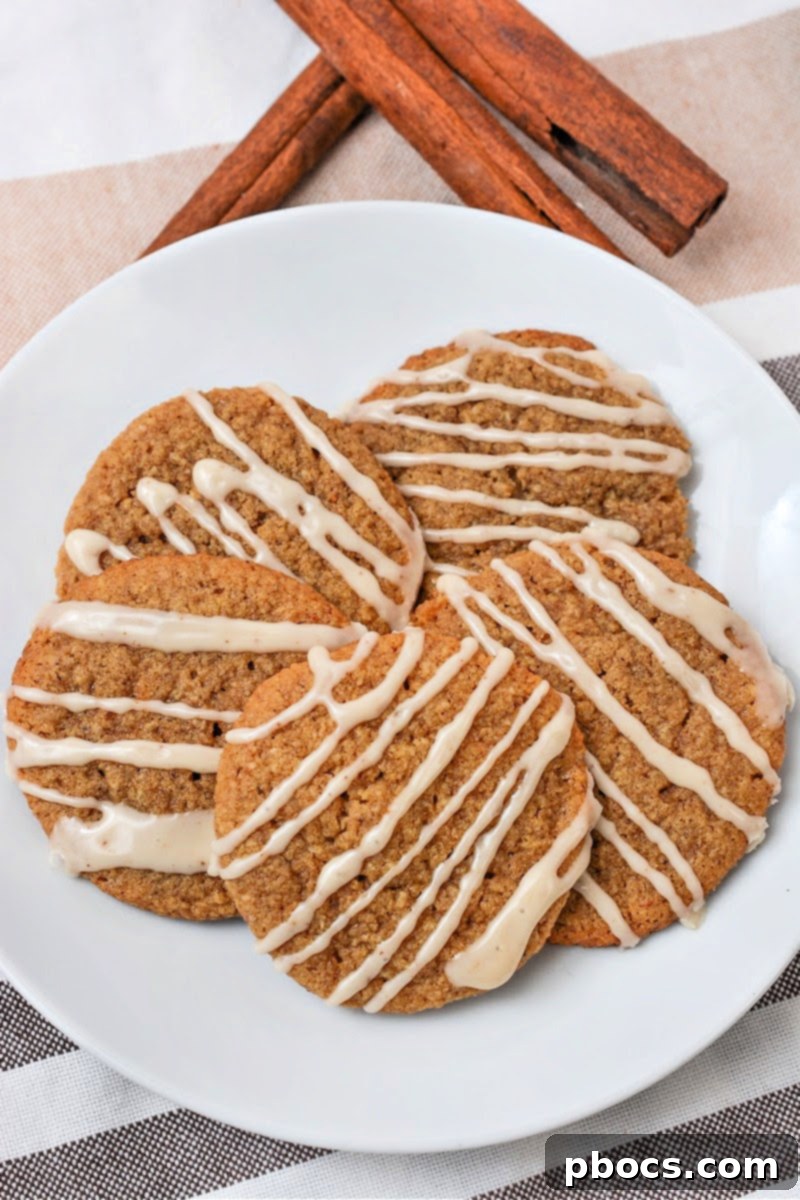 A festive arrangement of Keto Gingerbread Latte Cookies on a holiday platter