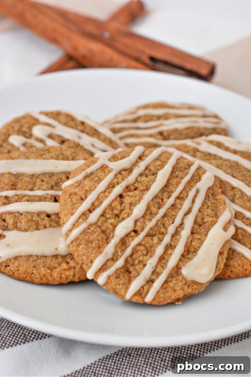 A selection of diverse Keto Gingerbread Latte Cookies on a light background