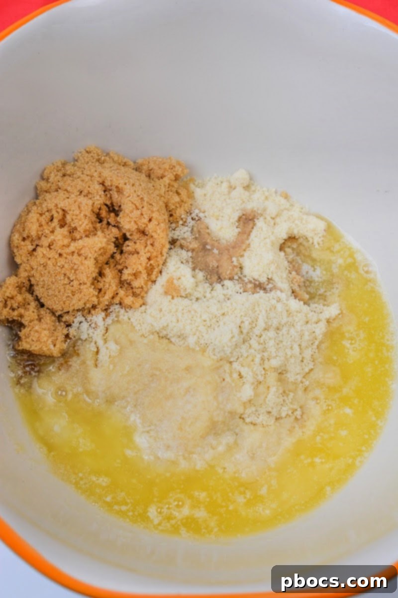 Blending crust ingredients for the Low Carb Christmas Cookie Cheesecake