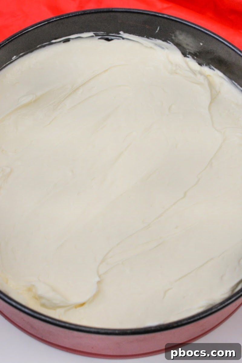 Low Carb Christmas Cookie Cheesecake chilling in the refrigerator