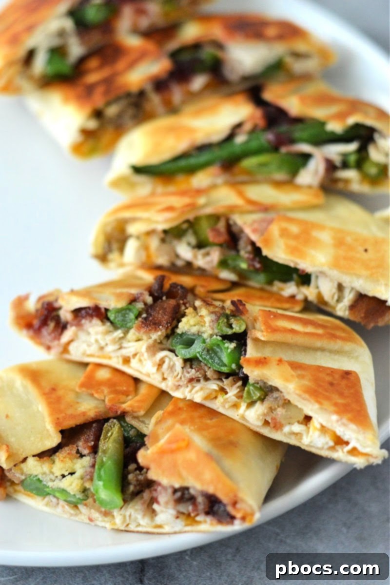 Festive Keto Crunchwrap Delight 5 Low-Carb Holiday Crunchwrap on a plate, emphasizing its generous and satisfying portion size.