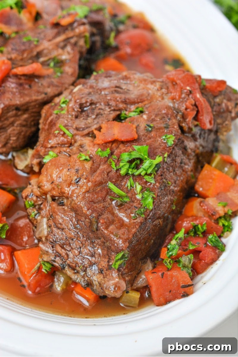 Keto Tuscan Pot Roast 6 Low-Carb Italian Pot Roast served with sides