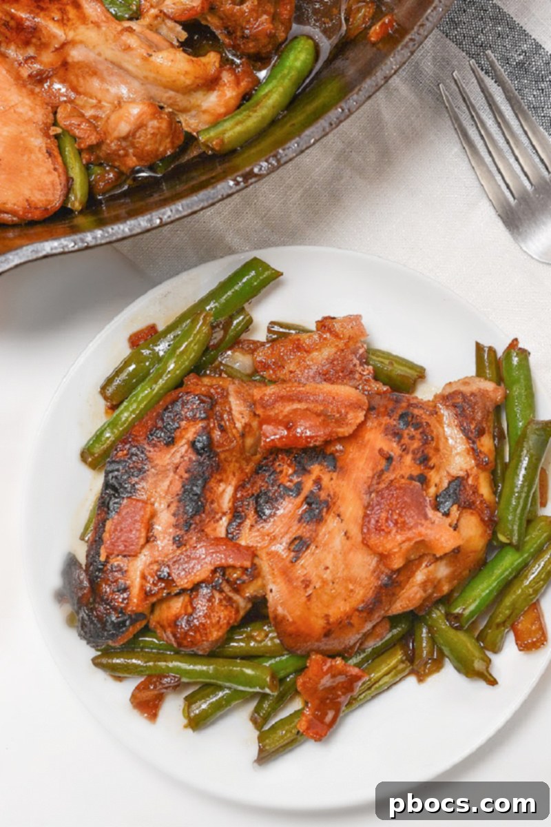 One-Pan Low-Carb Crack Chicken with Green Beans 2 Low-Carb Asian Teriyaki Chicken and Green Bean Skillet
